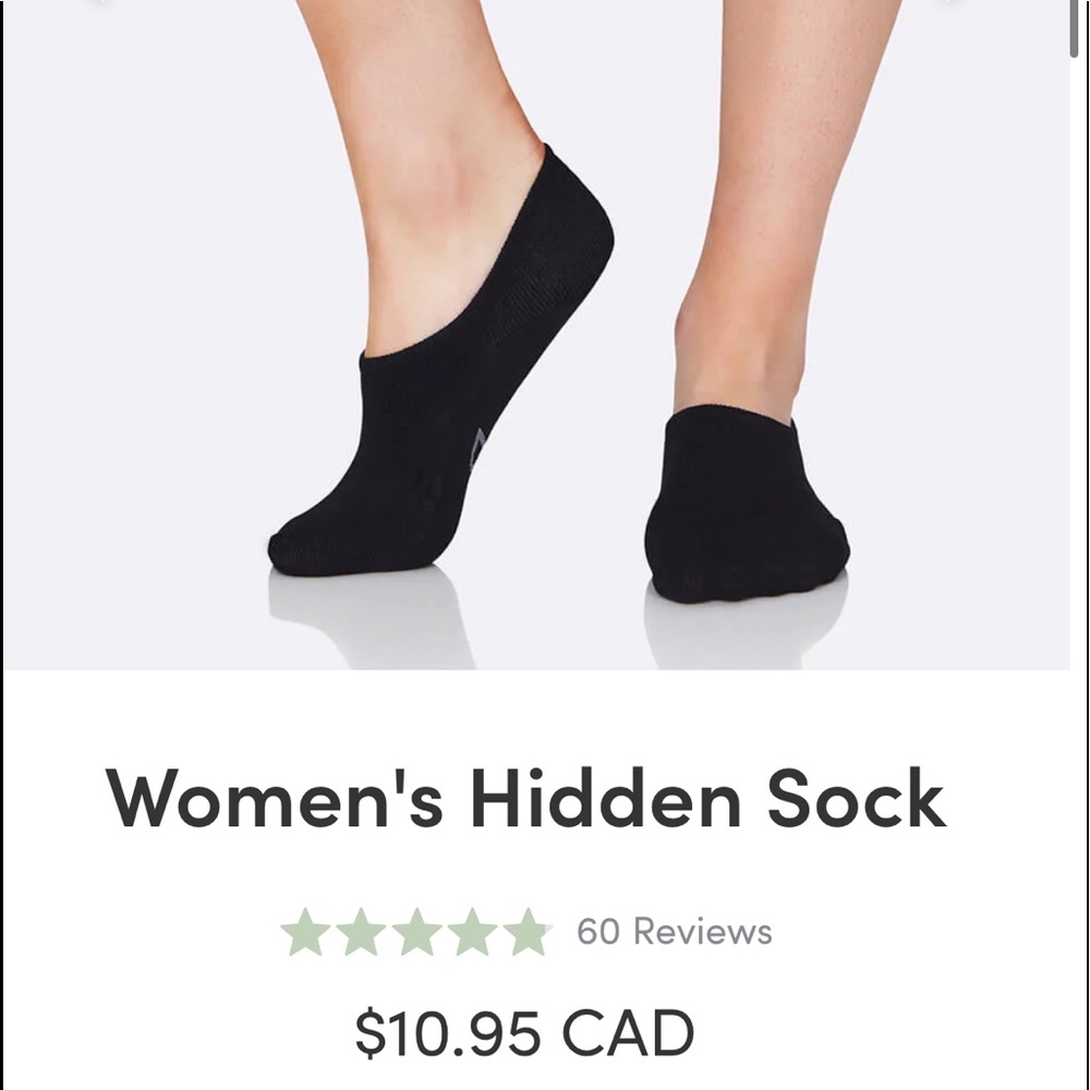 2 pairs BOODY women’s “hidden” socks